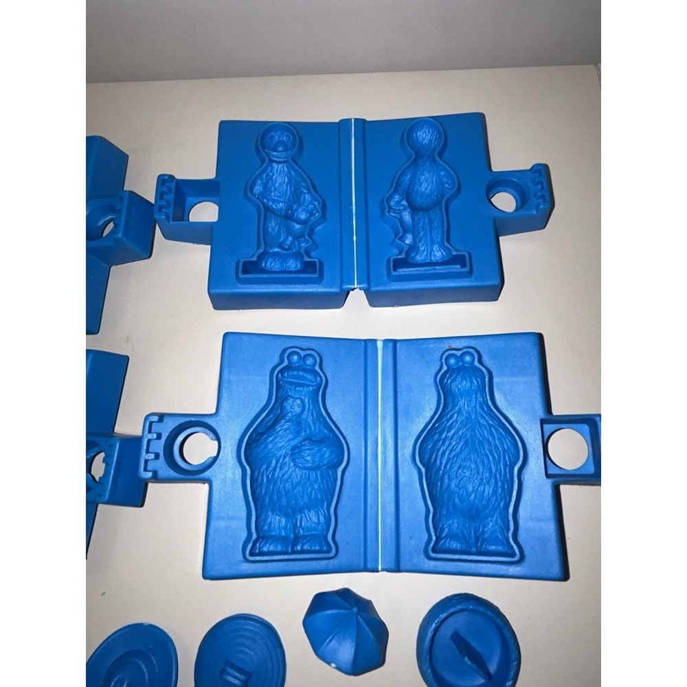 Vintage Sesame Street Color Dough 3-In-1 Activity Set Molds Big Bird - Picture 7 of 9